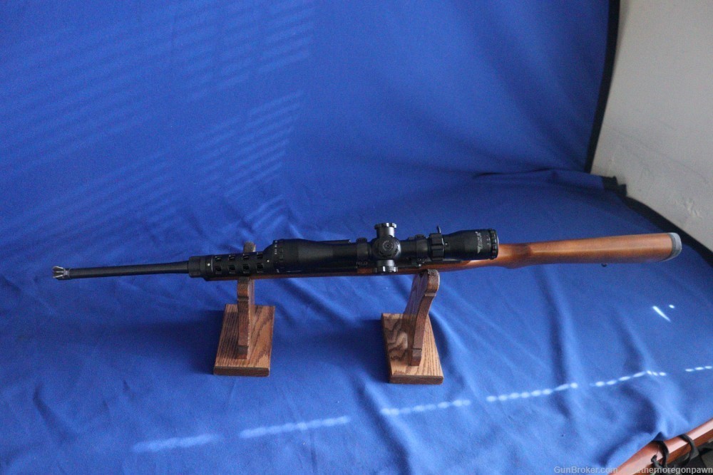 2014 Ruger mini 14 5.56 .223 blue & wood BSA Contender 4-16-40 scope adj 98-img-17