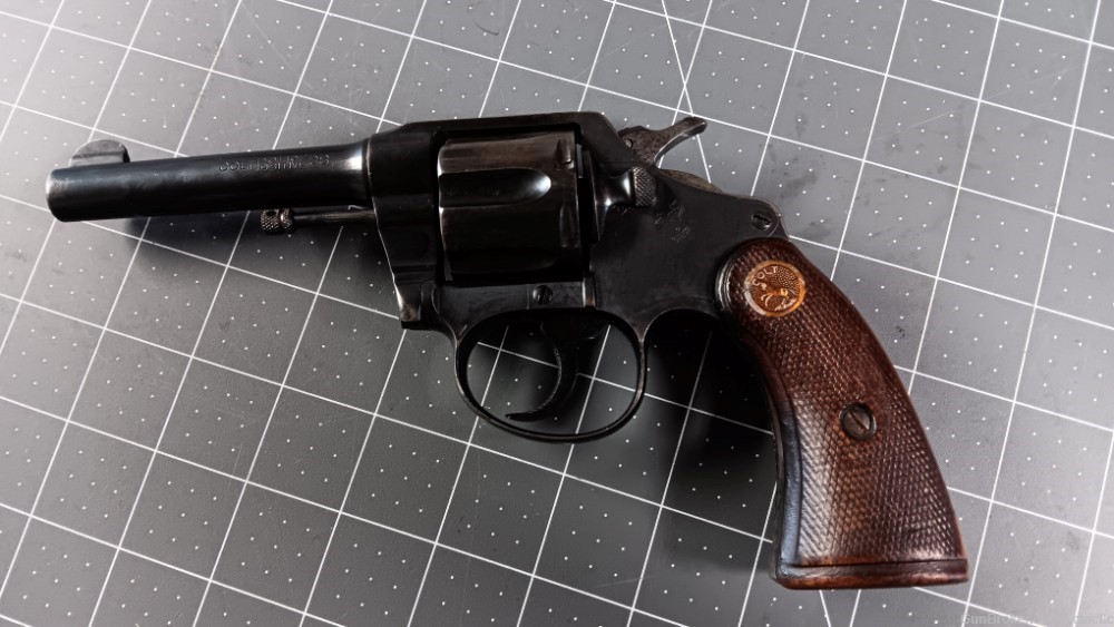 colt police positive 38 smith wesson revolver blued-img-0