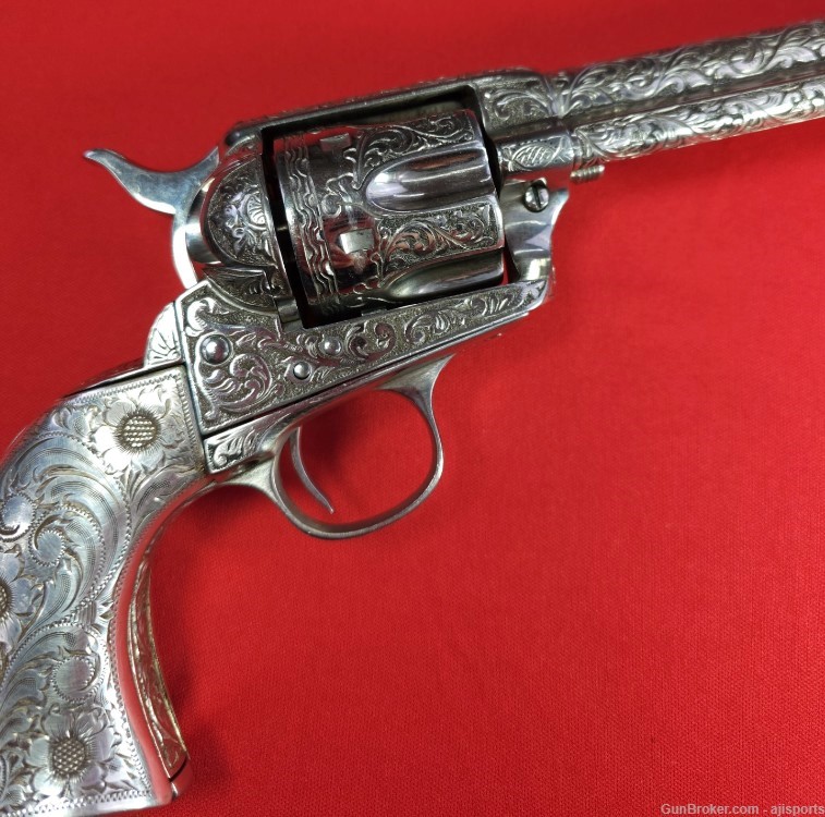 Fully Engraved! Colt Single Action Army .38-40-img-2