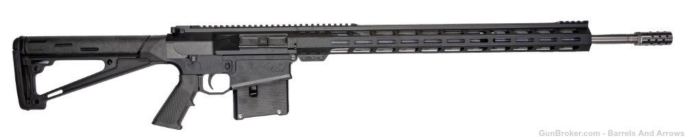 GREAT LAKES FIREARMS AR-10 300 Win Mag 24" BLK/SS-img-0