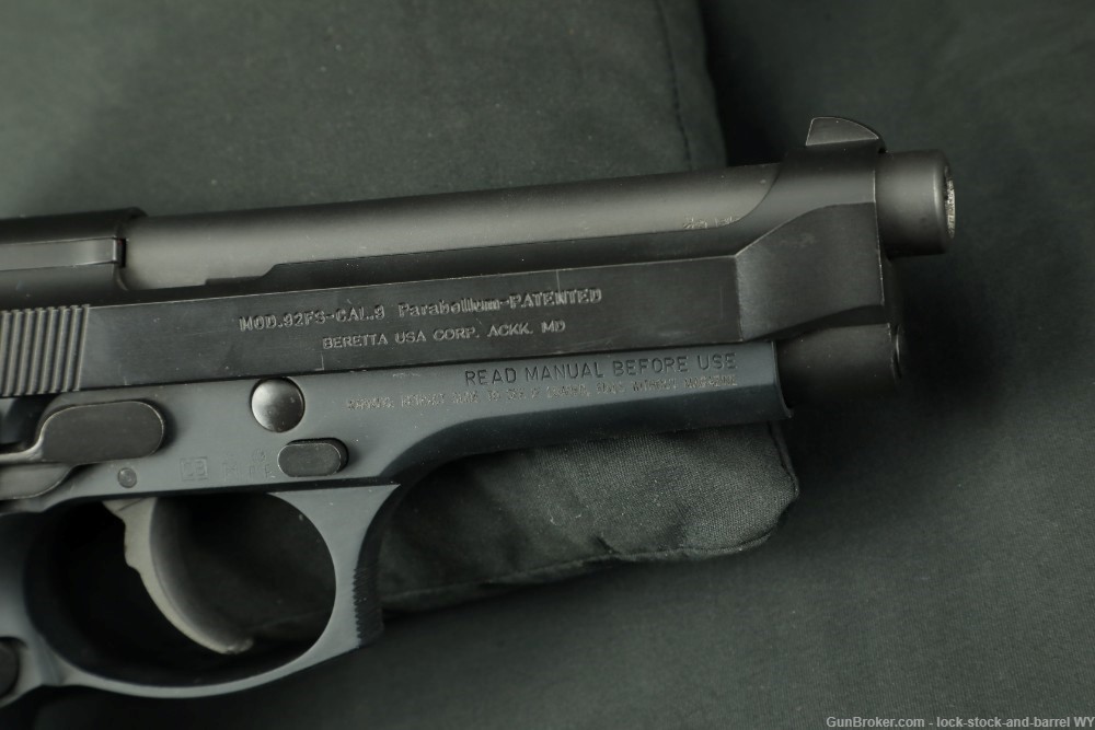 Italian Beretta Model 92-FS 9mm Parabellum 4.9” Semi-Auto Pistol M9 w/ Box -img-19