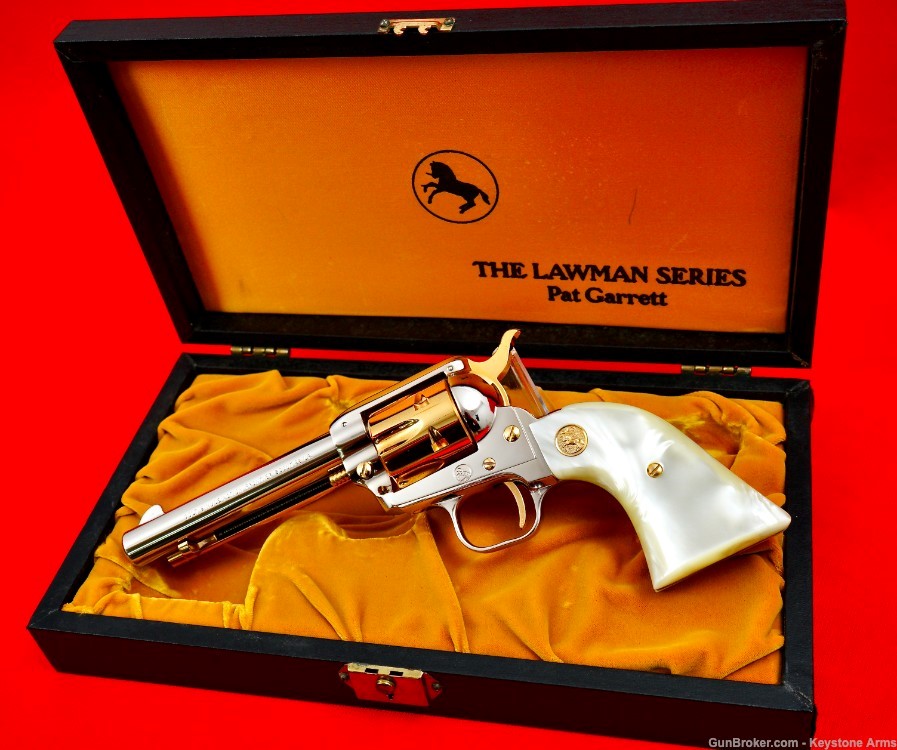 Rare Colt New Frontier Scout Lawman Series Pat Garrett .22 100% New In Case-img-0