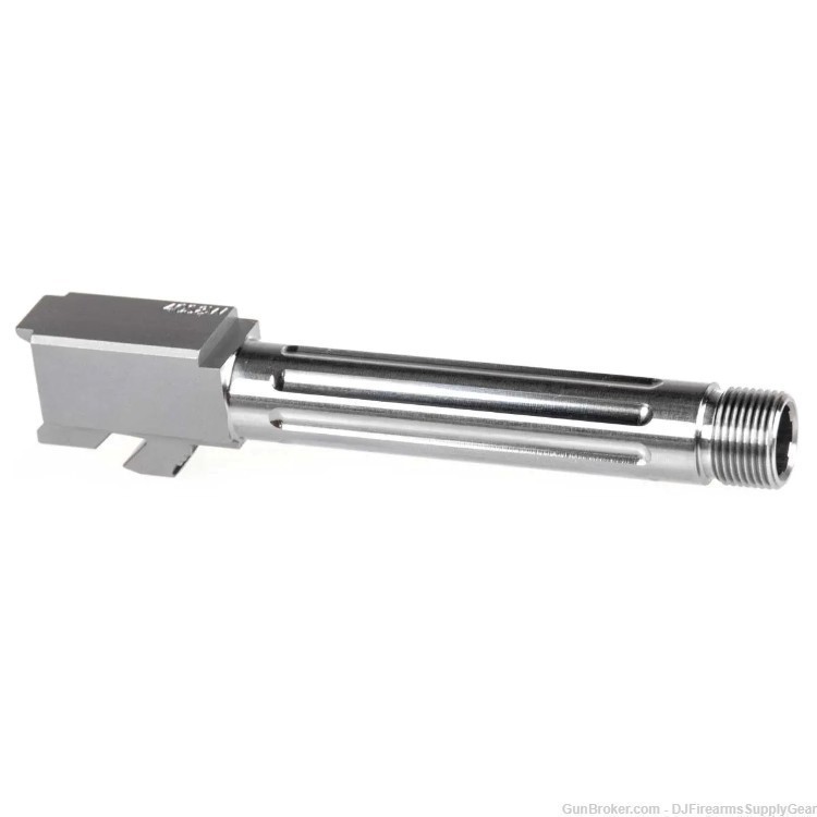 GLOCK 23 40S&W STAINLESS STEEL FLUTED THREADED BARREL - Made In USA-img-1
