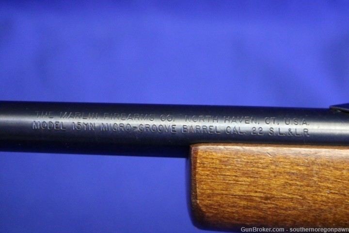 1993 Marlin rifle bolt 15YN .22 LR youth microgroove barrel  JM stampped-img-23