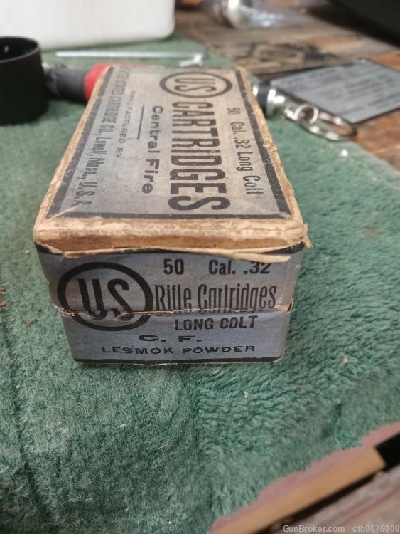 Vintage US Cartidges .32 Long Colt Box-img-1