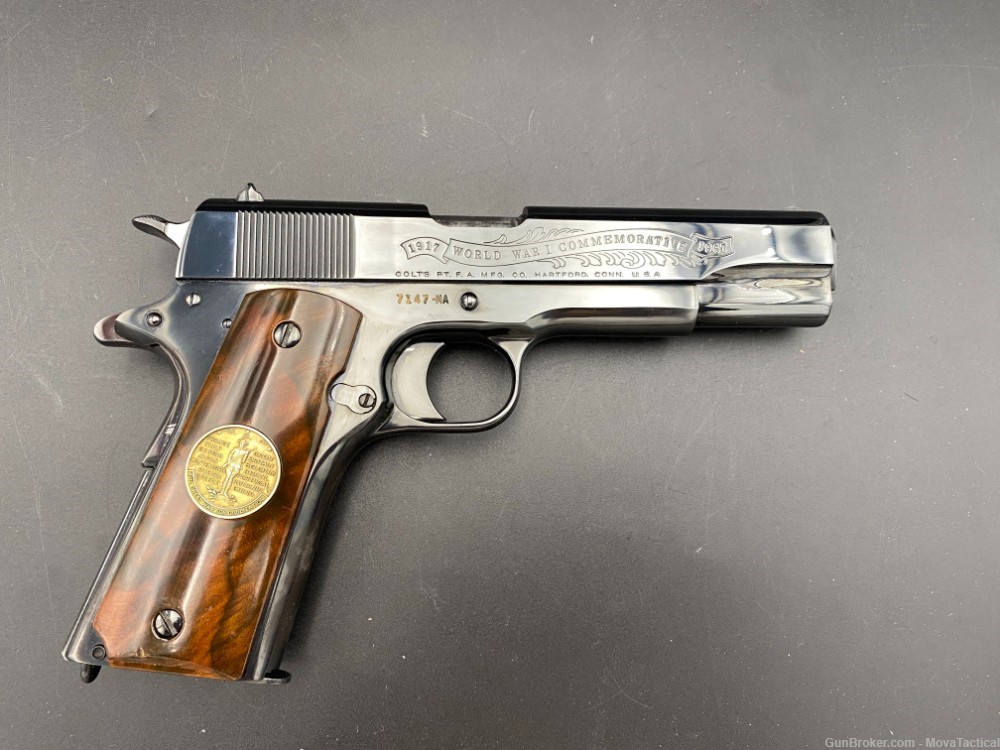 COLT 1911 WWI COMMEMORATIVE 1967 YEAR MEUSE ARGONNE Colt .45ACP C&R 1911-img-1