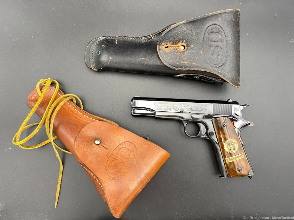 COLT 1911 WWI COMMEMORATIVE 1967 YEAR MEUSE ARGONNE Colt .45ACP C&R 1911-img-6