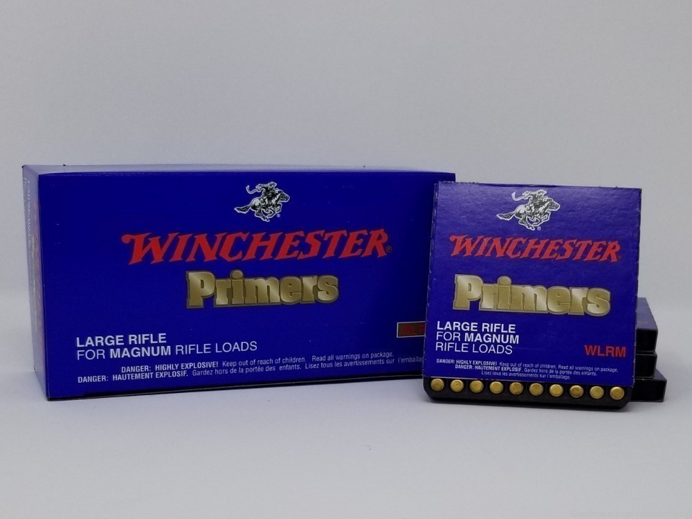 Winchester Large Rifle Magnum Primers 400ct (4 sleeves) Lot-img-0