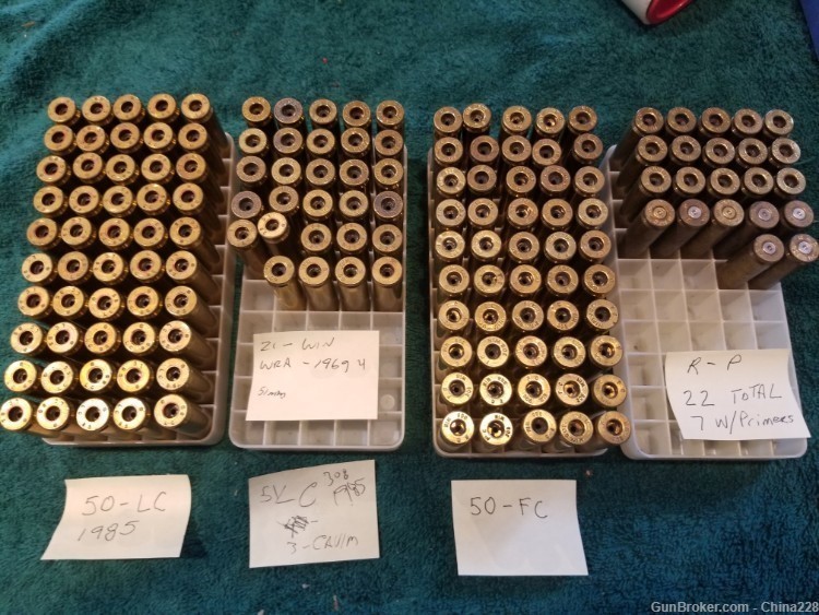 .308x51 Reloading Brass MIxed Head Stamp read listing 150ct-img-0
