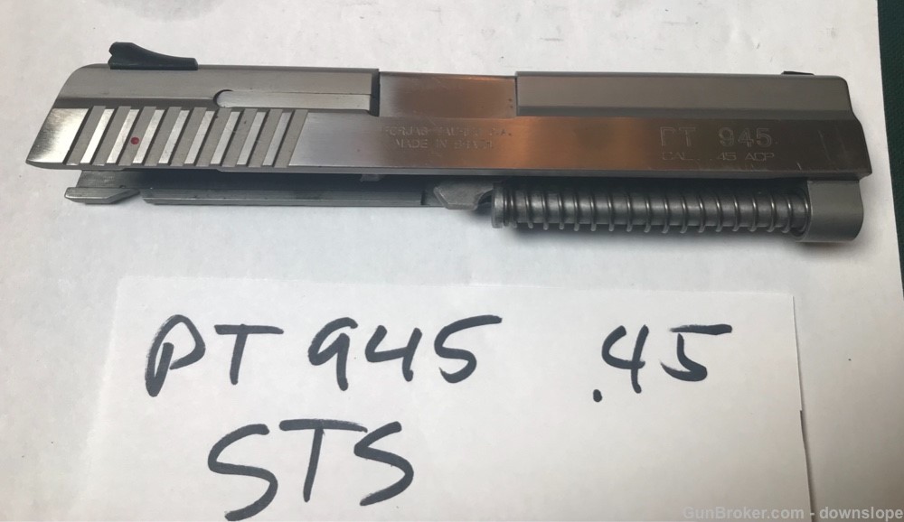 Stainless Taurus PT 945 Factory  Pistol SLIDE BARREL .45 ACP-img-1