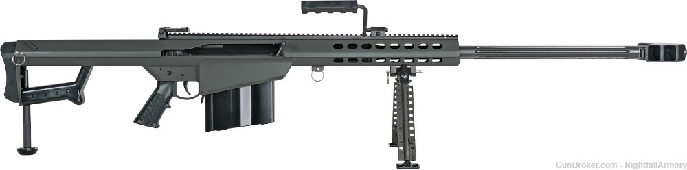 Barrett 82A1 Semi-Auto .50BMG Rifle 29" Black 10+1 w Pelican Case NEW 13316-img-0