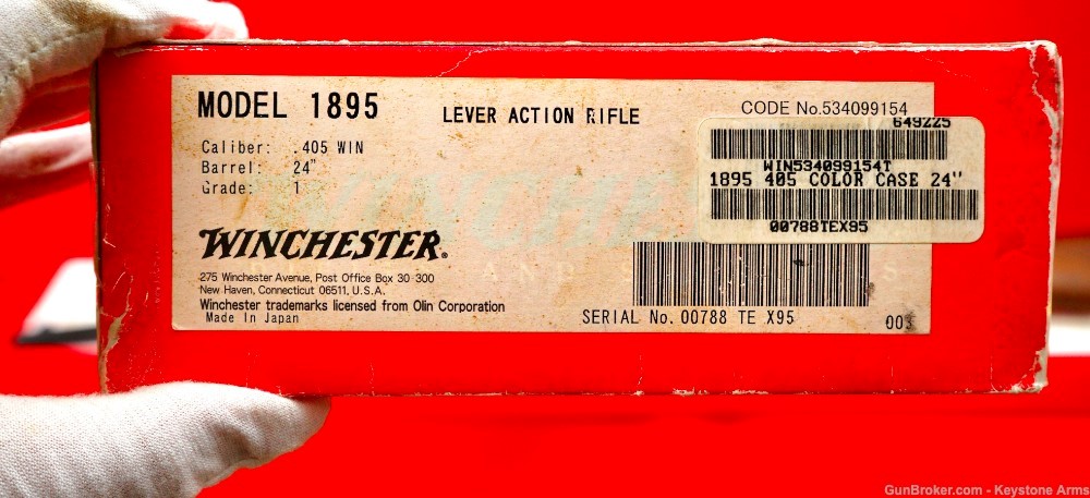 Rare Special Edition Winchester 1895 .405 Turnbull Case Hardened NIB-img-2