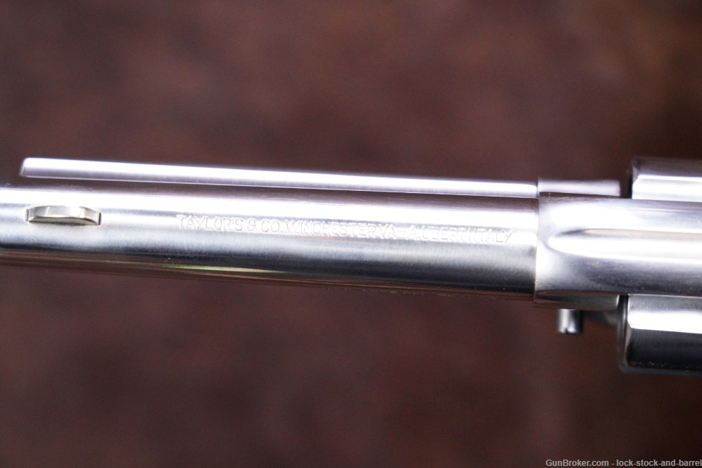 Taylor’s Uberti Model 1873 Stainless Running Iron  4.75” SAA Revolver-img-15