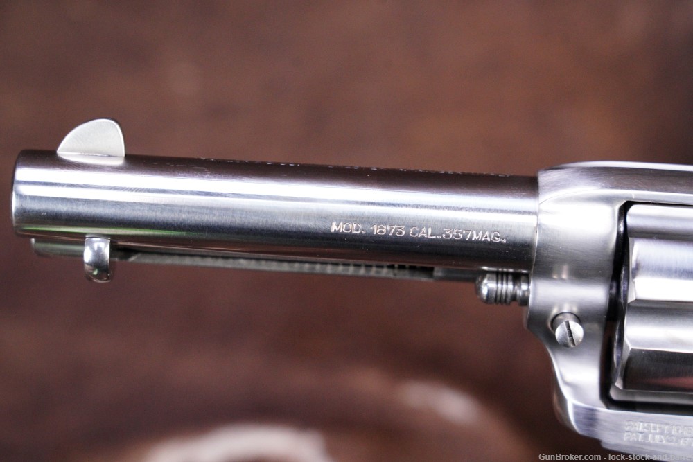 Taylor’s Uberti Model 1873 Stainless Running Iron  4.75” SAA Revolver-img-14