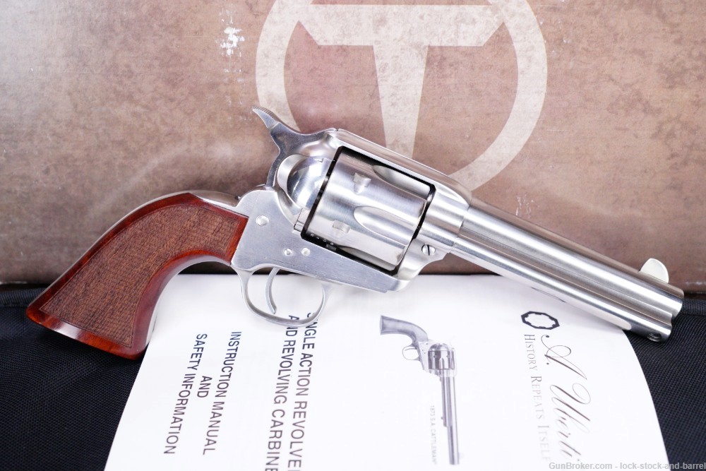 Taylor’s Uberti Model 1873 Stainless Running Iron  4.75” SAA Revolver-img-2