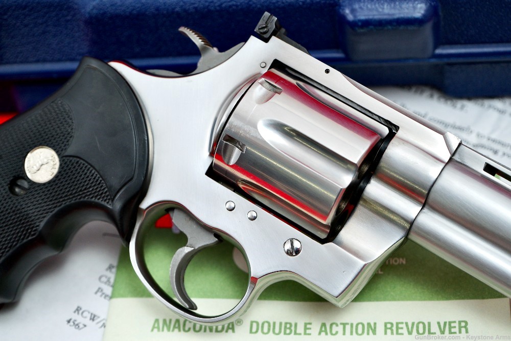 Awesome 1994 Colt Anaconda 8" .44 Magnum Original Case Snake Gun-img-7