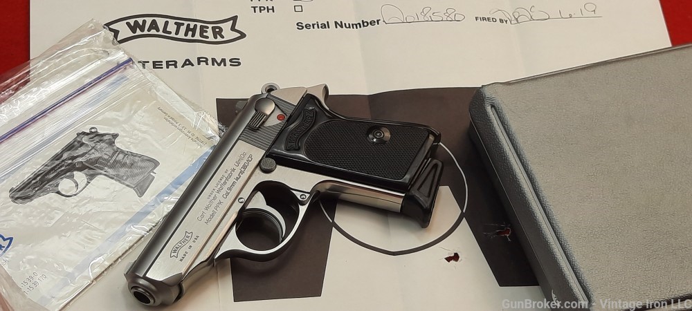 Walther PPK .380 ACP Stainless,Interarms,2 Mags, LNIB! NR-img-0