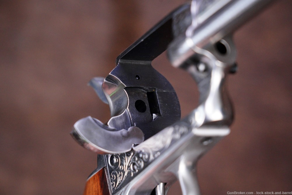 Taylor’s Uberti Model 1873 Engraved Stainless Cattleman  4.75” SAA Revolver-img-20