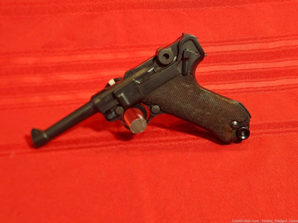 Rare Mauser Luger P08 MFG in 1936 in 9mm Luger w/ 3 Magazines-img-0