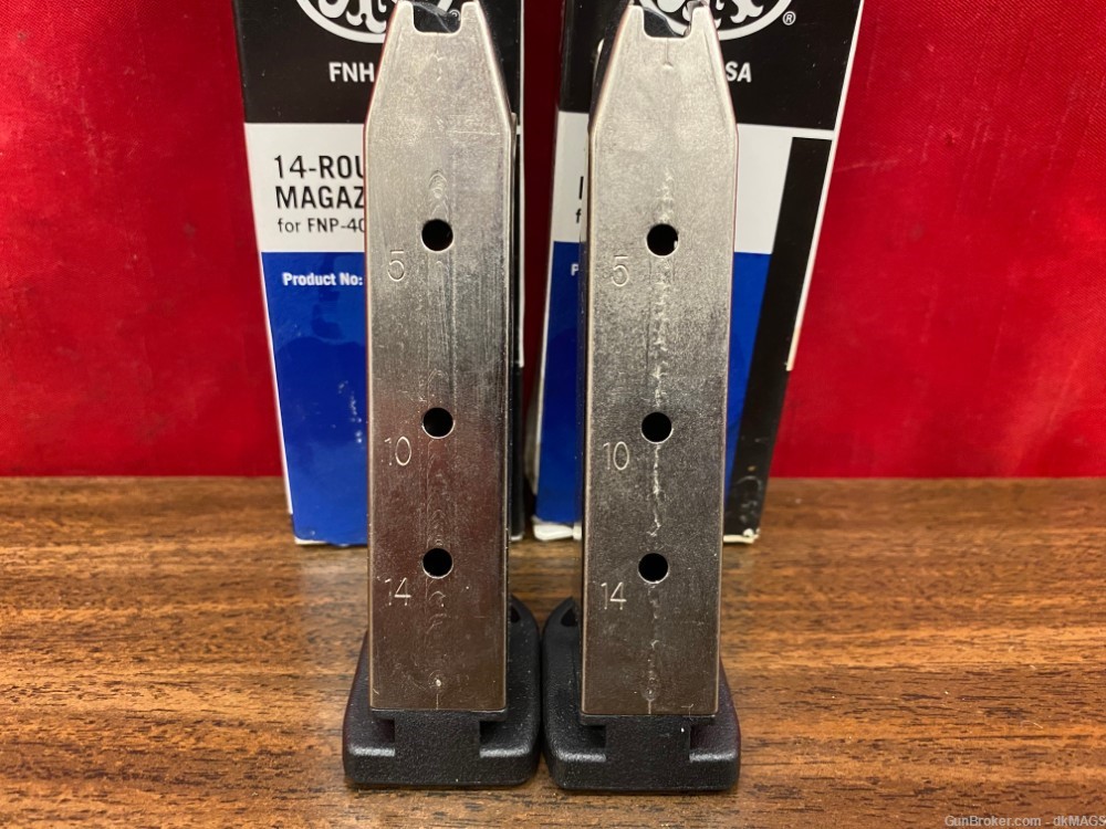 2 FNH USA FNP-40 .40S&W 14rd Magazines Mags Clips 47305-img-4