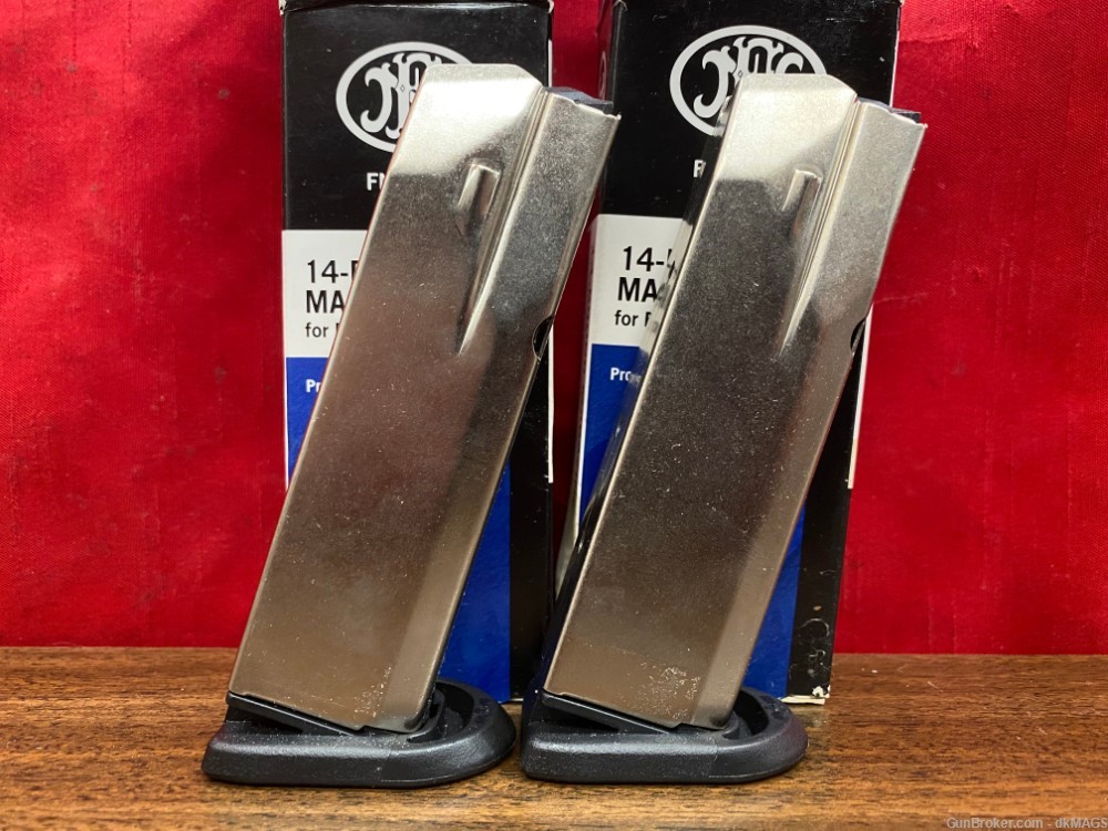 2 FNH USA FNP-40 .40S&W 14rd Magazines Mags Clips 47305-img-1