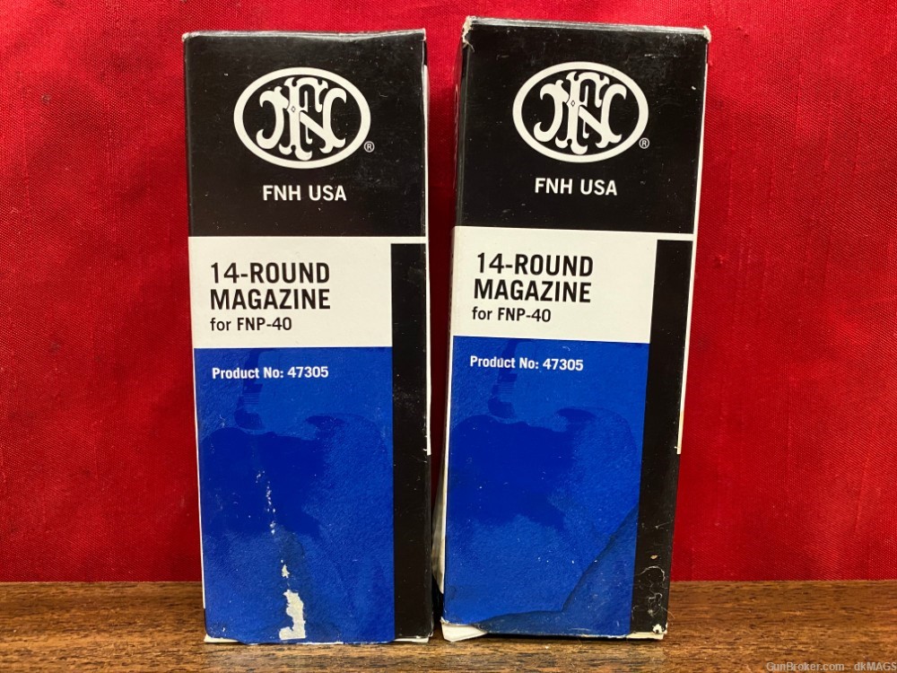 2 FNH USA FNP-40 .40S&W 14rd Magazines Mags Clips 47305-img-0
