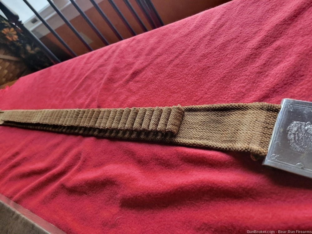 RARE 1881 Winchester Repeating Arms canvas ammo belt 44-40 cal. Bear belt -img-3