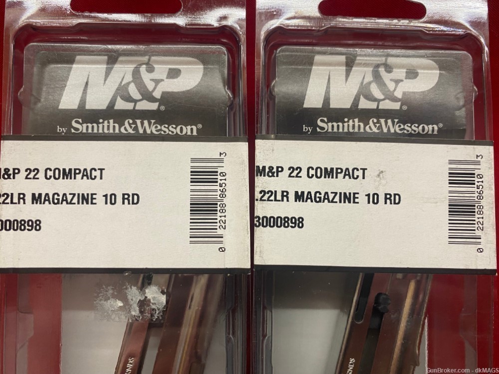 2 Smith & Wesson M&P 22 Compact 10 Round .22LR 10rd Magazines-img-2