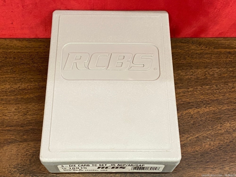 RCBS 3-die Carbide TC Set .45 acp/ar/gap 18915-img-1