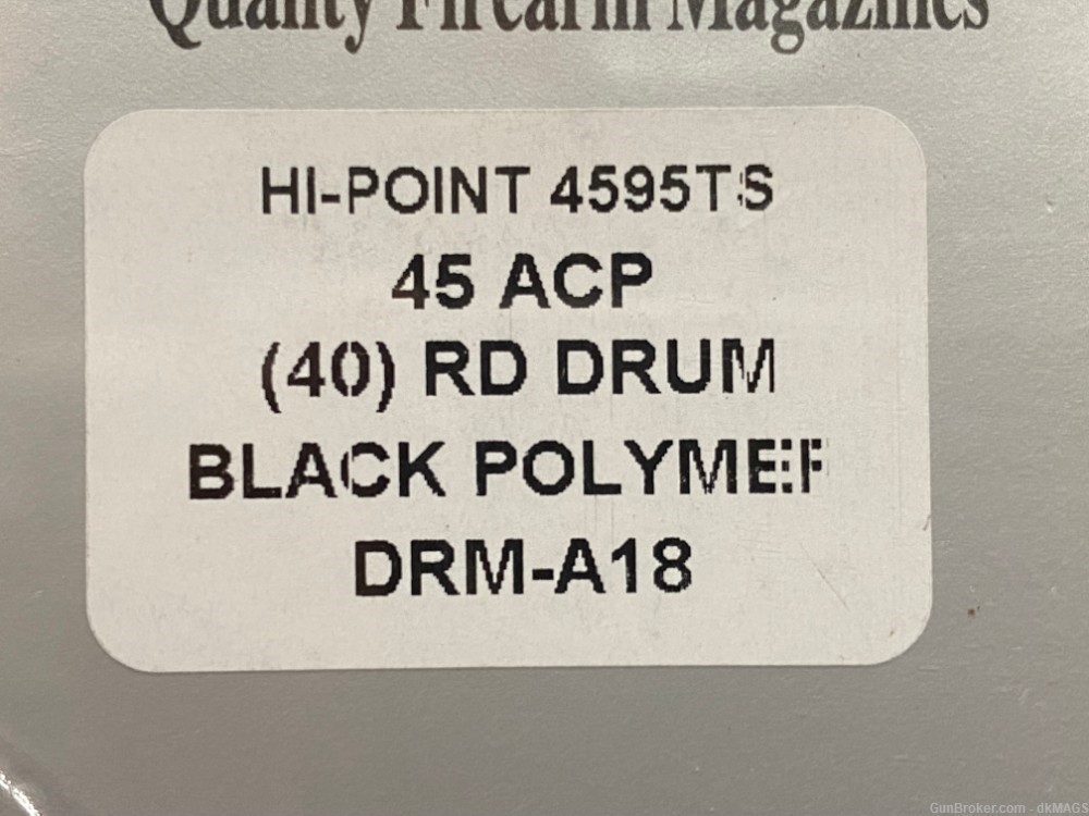 Pro Mag Hi-Point 4595TS .45 ACP 40rd Black Polymer Drum-img-1
