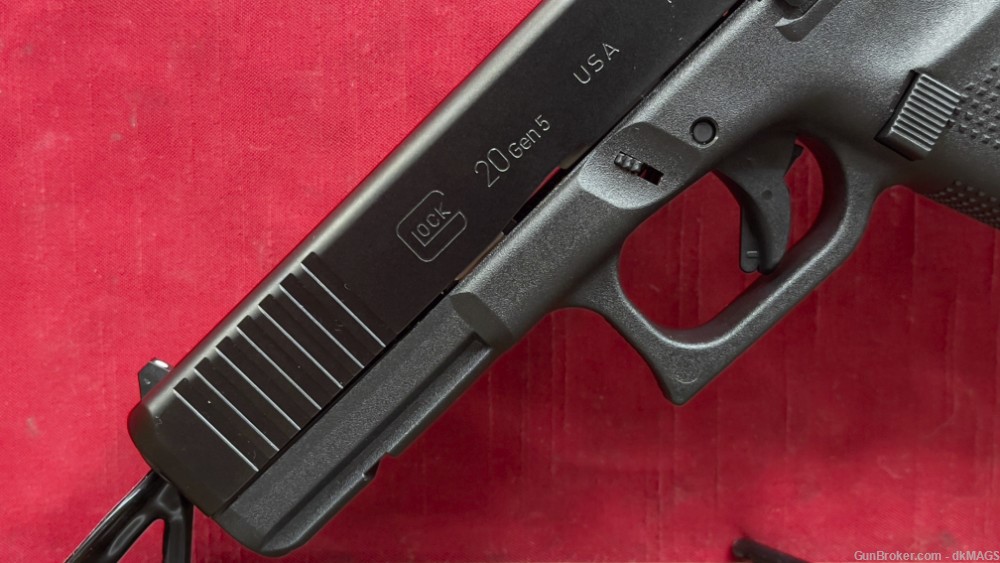 Glock 20 G20 Gen 5 MOS 10mm 10 Round Semi-Auto Pistol Restricted Capacity-img-2
