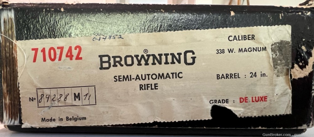 1971 Browning BAR .338 Win Mag w/ 24" BBL *ANIB GRADE II WITH ORIGINAL BOX*-img-17