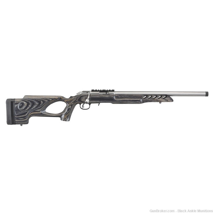 Ruger American Rimfire Target Rifle 22LR 18" 10rd SS Black Lam NIB 08366-img-0