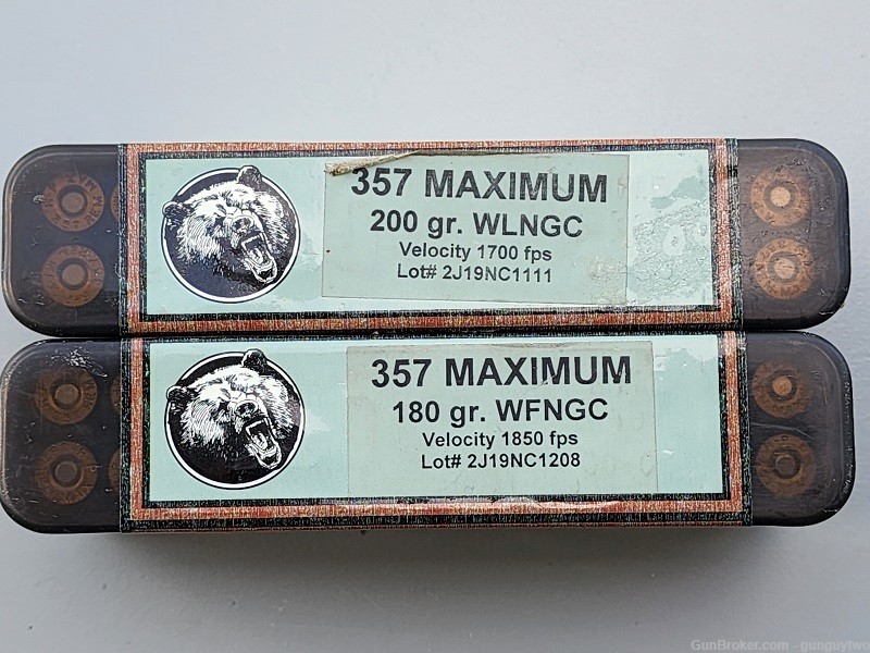 Factory 357 Maximum 180 gr and 200 grain WLNGC 20rds ea-img-0