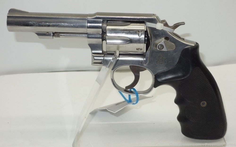 Smith and Wesson Model 64 Stainless 38 Special+P Revolver-Round Butt-img-1