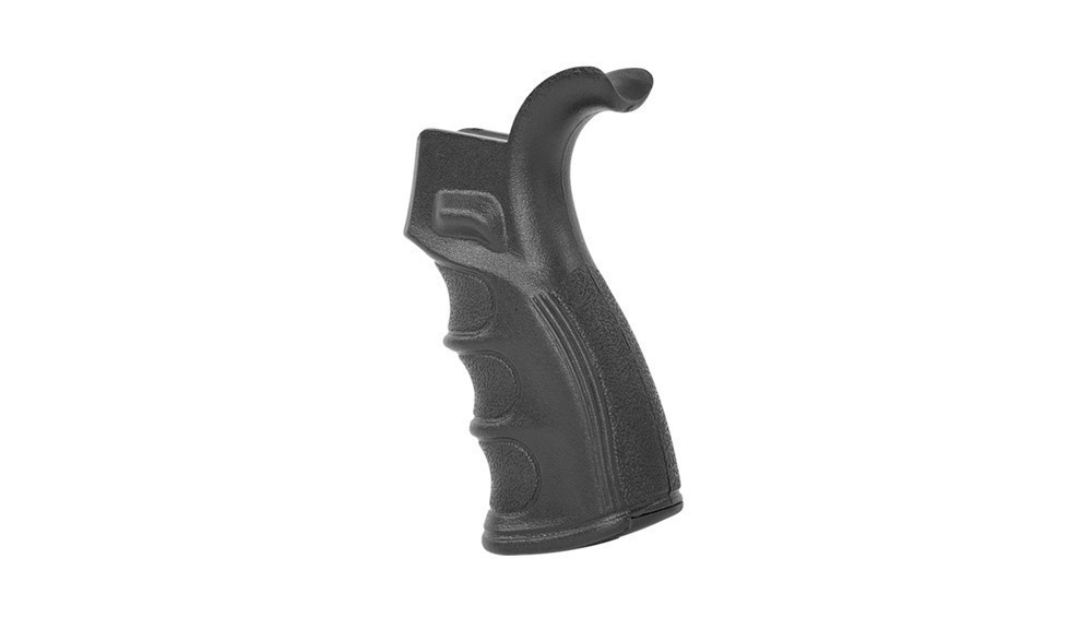 AR15 Ergonomic Pistol Rear Grip w/Finger Grooves Storage-img-1