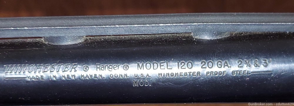 Winchester 120 20 ga  Ranger barrel mod choke -img-5
