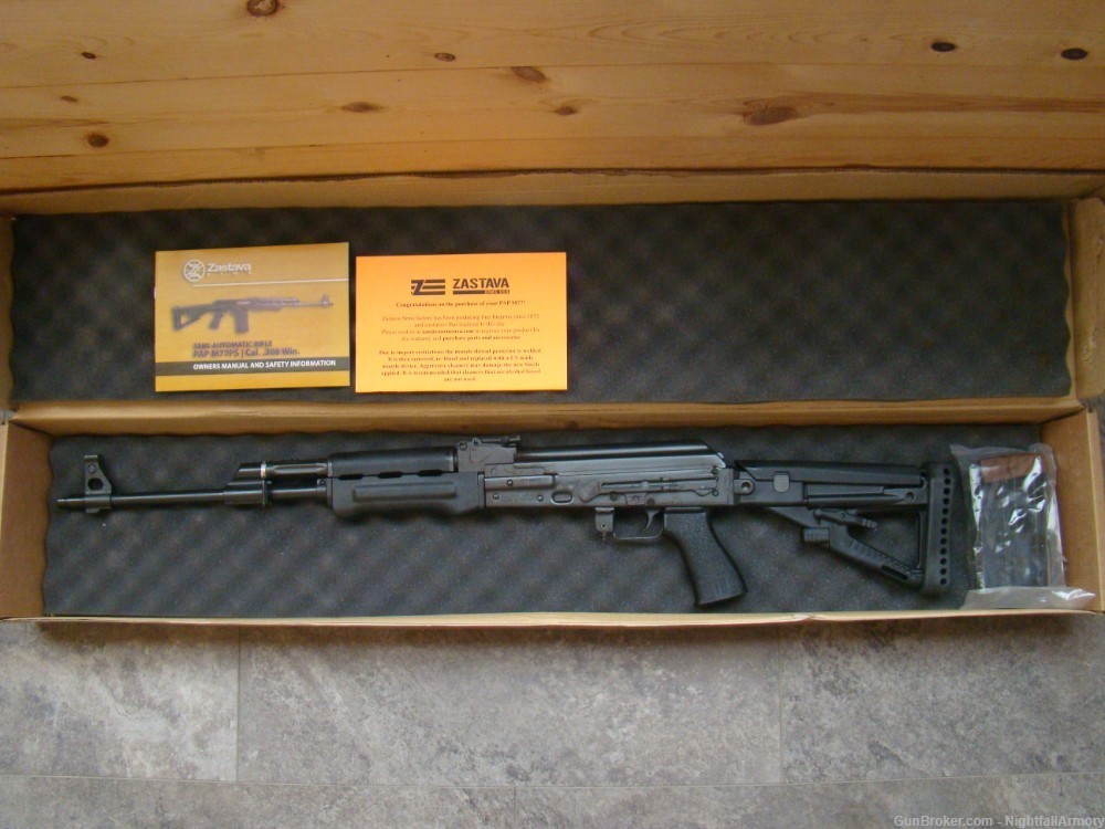 Zastava PAP M77 .308 19.7" Rifle AK M-77 AK-47 7.62 NATO Tactical black NEW-img-15