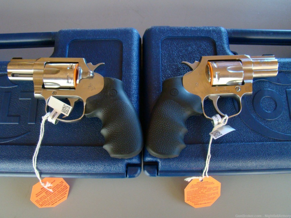 Pair of Colt King Cobra Carry .357 MAG Revolvers 2" SS Snake Consecutive #-img-7
