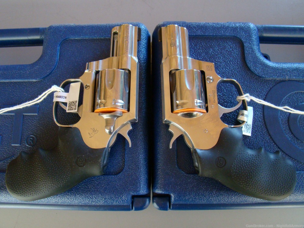 Pair of Colt King Cobra Carry .357 MAG Revolvers 2" SS Snake Consecutive #-img-8