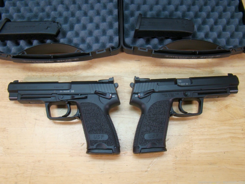Pair o H&K USP9 Expert 9mm Pistols HK USP 9 15rd 81000361 consecutive # set-img-12