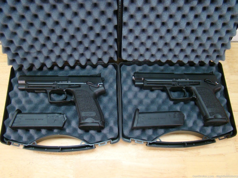 Pair o H&K USP9 Expert 9mm Pistols HK USP 9 15rd 81000361 consecutive # set-img-8