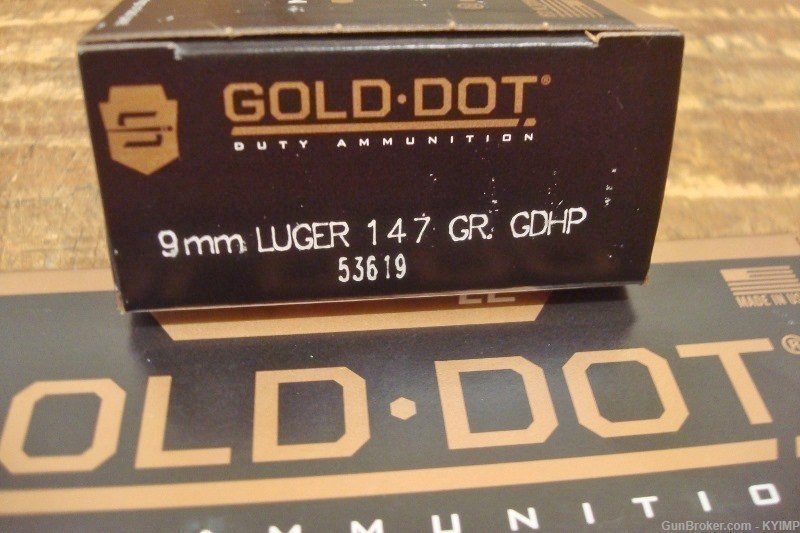 500 Speer 9mm Gold Dot 147 grain GDHP NEW ammunition 53619-img-2