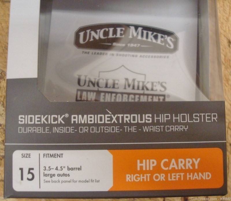 Uncle Mikes RH & LH SIDEKICK 70150 3.5-4.5 Lg Auto SA XDM 40 9mm XD 9mm 357-img-1