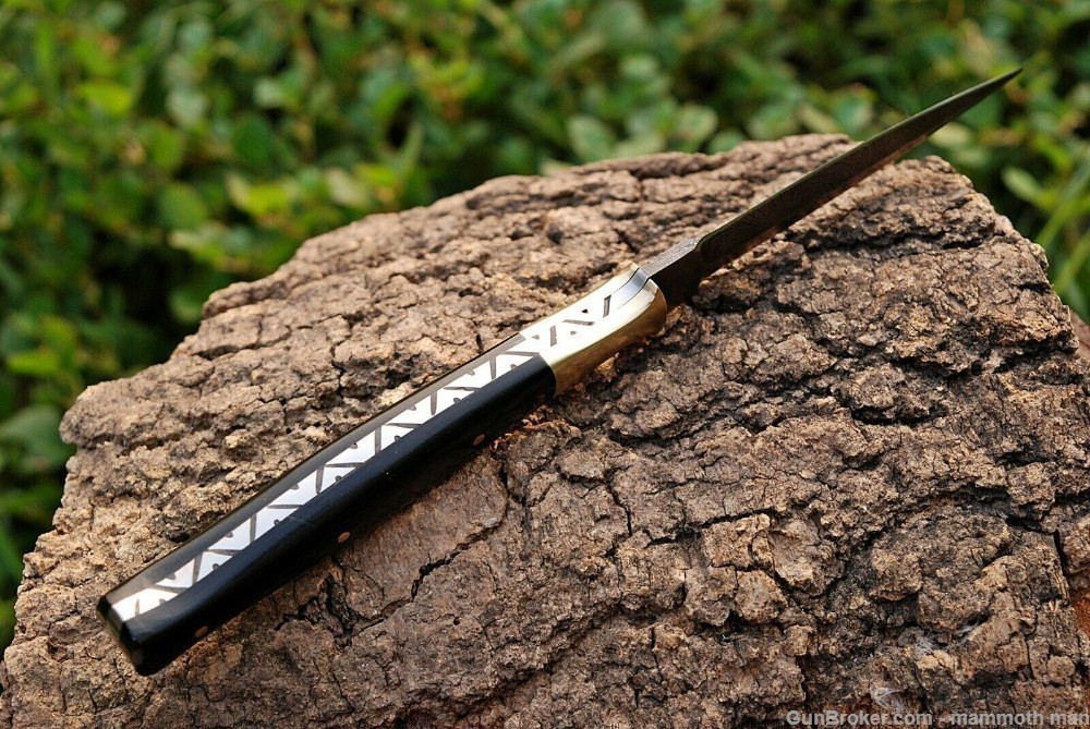Dagger with buffalo horn Custom sheath-img-0