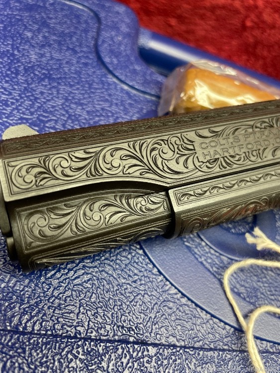 NIB Colt 1911. 45 acp Stunning Full coverage Engraved. Rare!-img-2