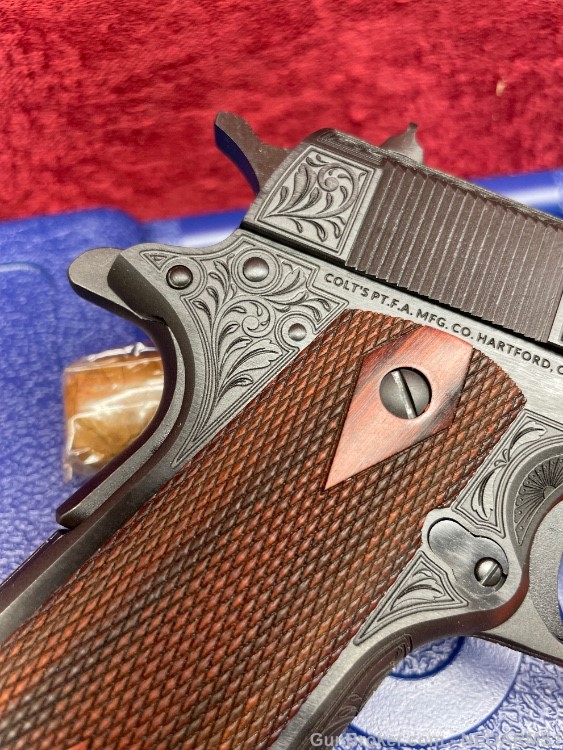 NIB Colt 1911. 45 acp Stunning Full coverage Engraved. Rare!-img-15