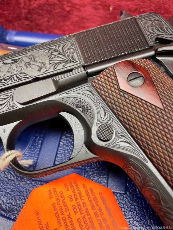 NIB Colt 1911. 45 acp Stunning Full coverage Engraved. Rare!-img-6