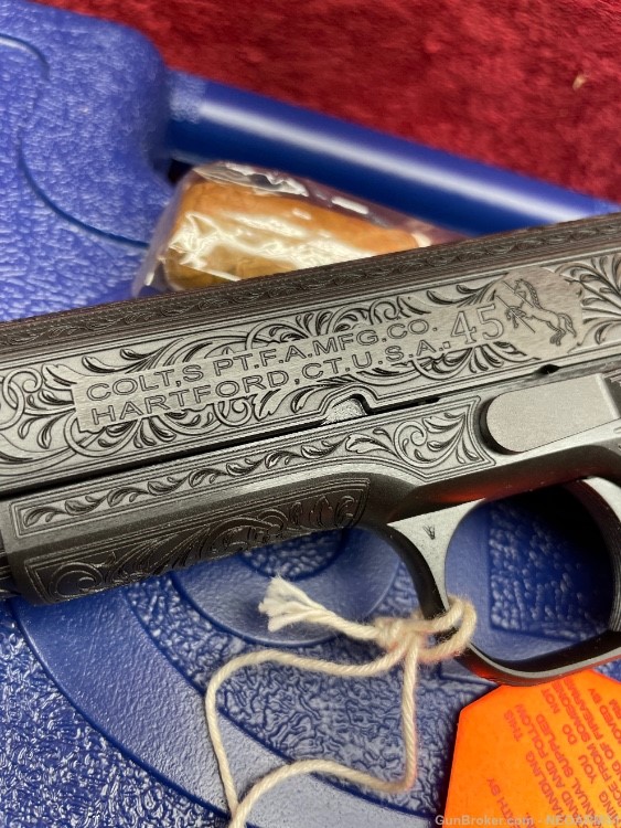 NIB Colt 1911. 45 acp Stunning Full coverage Engraved. Rare!-img-4