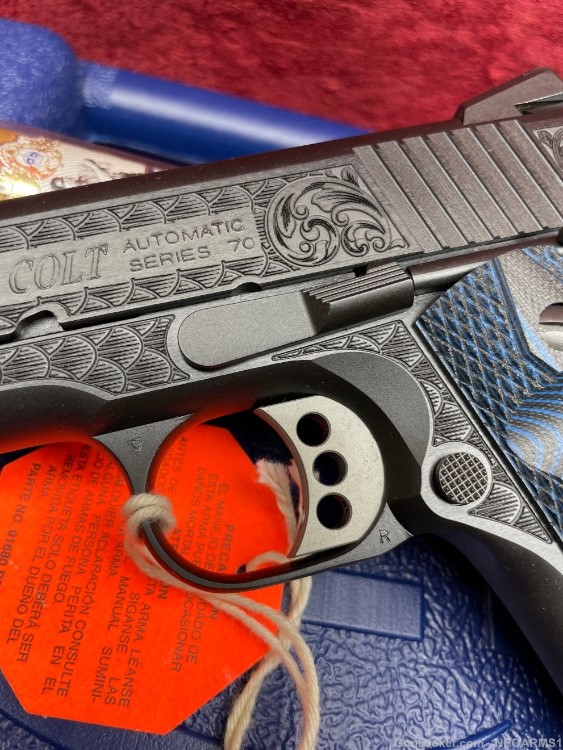 NIB Colt 1911 competition.45 acp incredible Engraved collector!-img-4